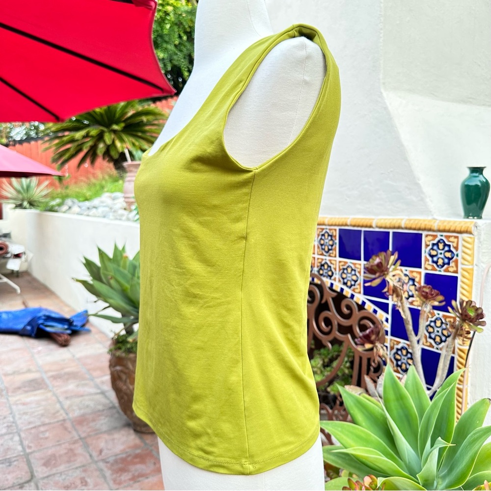 Zara Basics Top Chartreuse Avocado Color Size Lar… - image 4